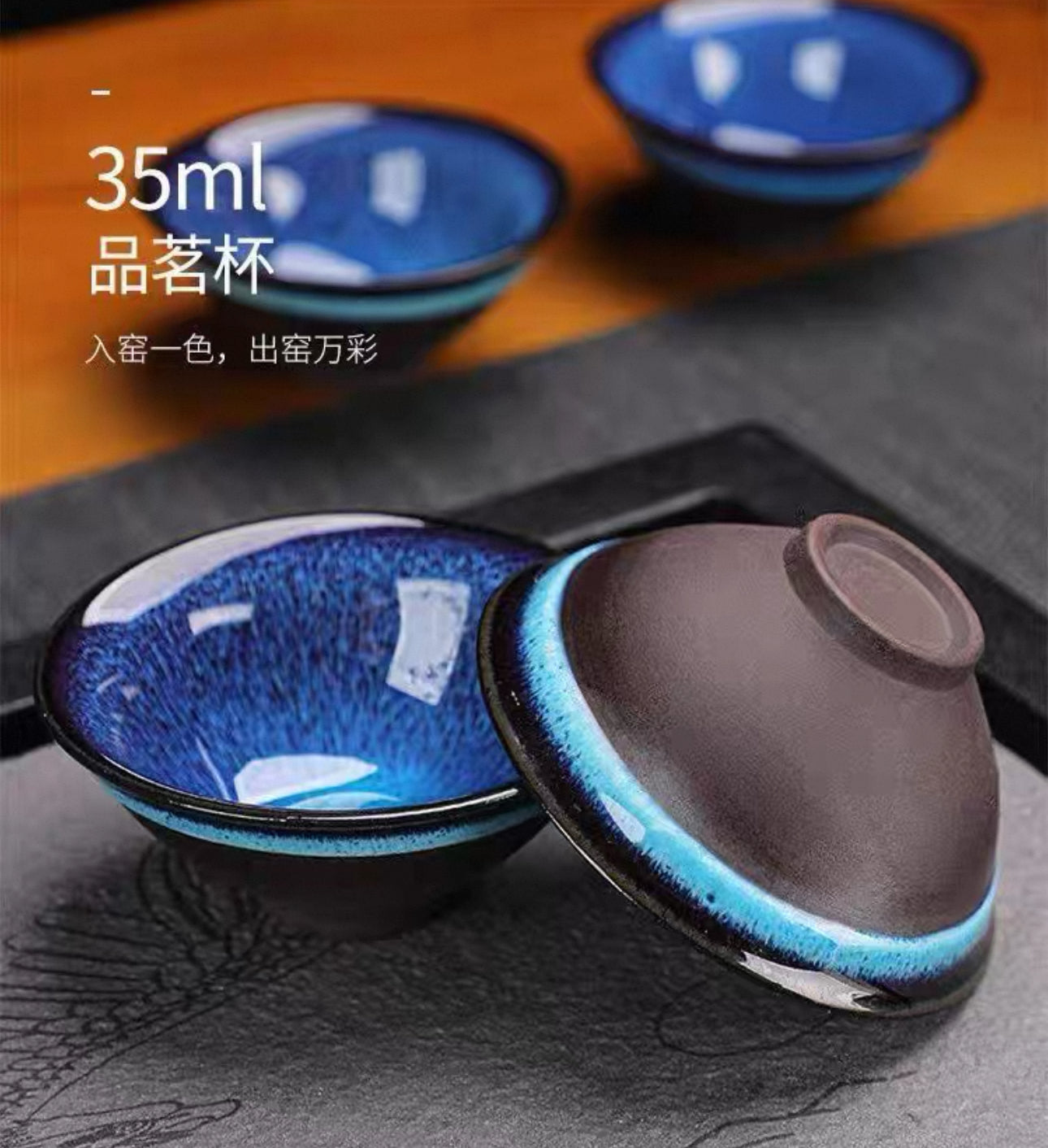 Xmas Sales~Blue tears 1 teapot + 4 cups 一壶四杯 【蓝眼泪茶具】