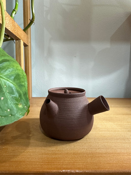 纯手工潮州手拉侧把壶 钟玉鹏作品 Pure handmade Chaozhou side handle teapot 茶壶