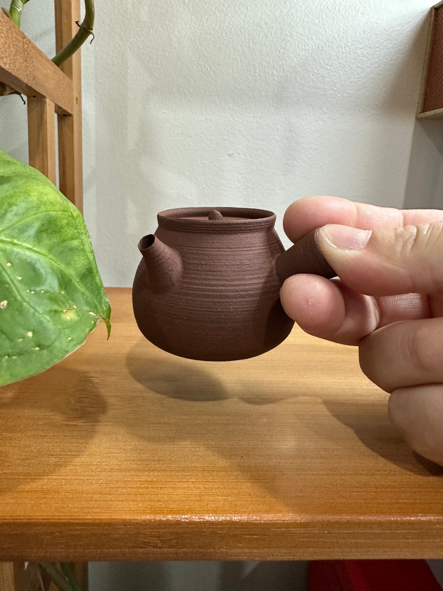 纯手工潮州手拉侧把壶 钟玉鹏作品 Pure handmade Chaozhou side handle teapot 茶壶