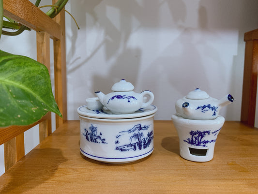 纯手工【功夫小茶具】山水款   HANDMADE【KUNGFU TEASET TOY】BLUE MOUNTAINS(other)