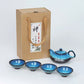 Xmas Sales~Blue tears 1 teapot + 4 cups 一壶四杯 【蓝眼泪茶具】