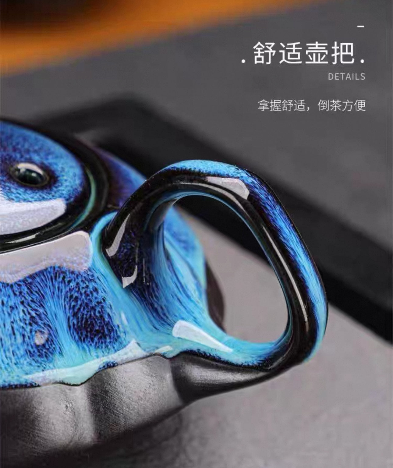 Xmas Sales~Blue tears 1 teapot + 4 cups 一壶四杯 【蓝眼泪茶具】