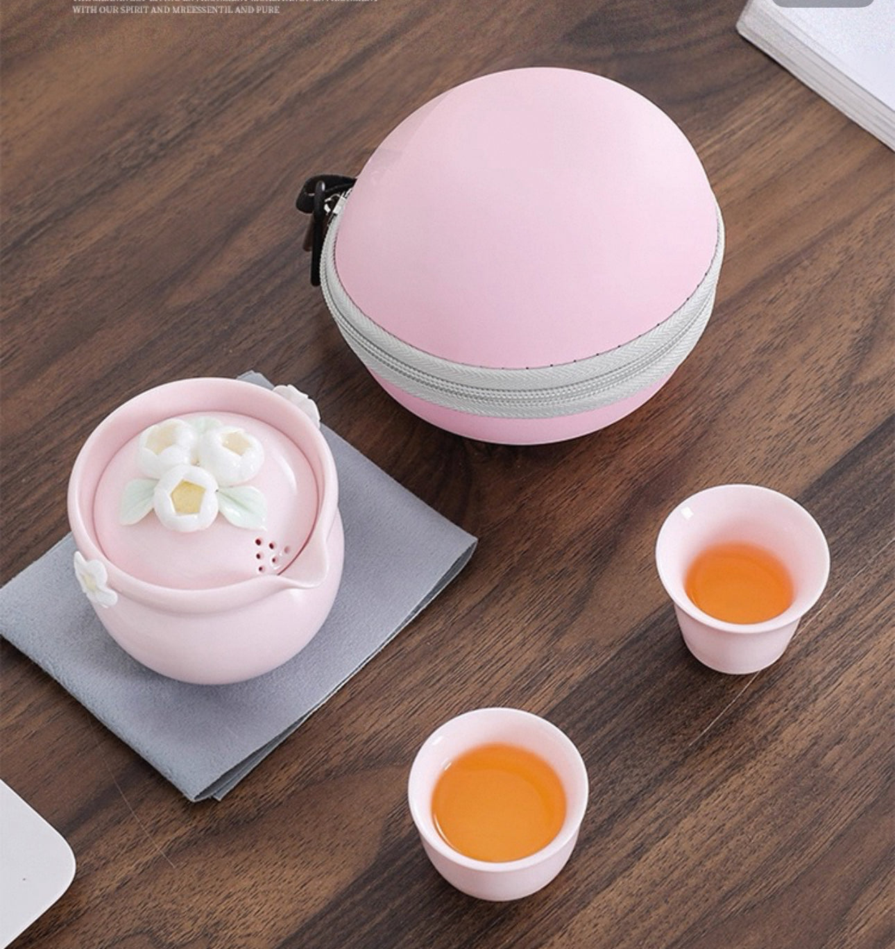 Xmas Sales～  粉红雕花茶具 Pink Tea Set