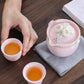 Xmas Sales～  粉红雕花茶具 Pink Tea Set