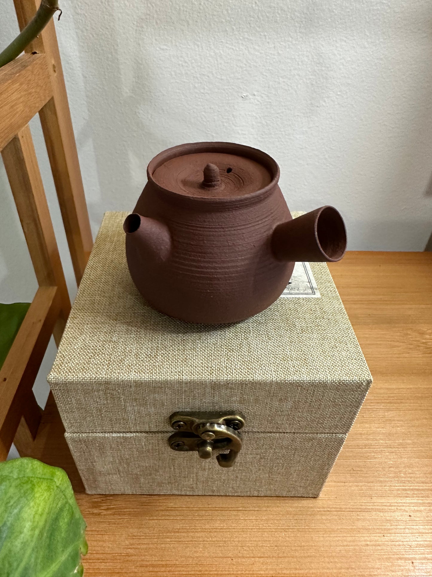 纯手工潮州手拉侧把壶 钟玉鹏作品 Pure handmade Chaozhou side handle teapot 茶壶
