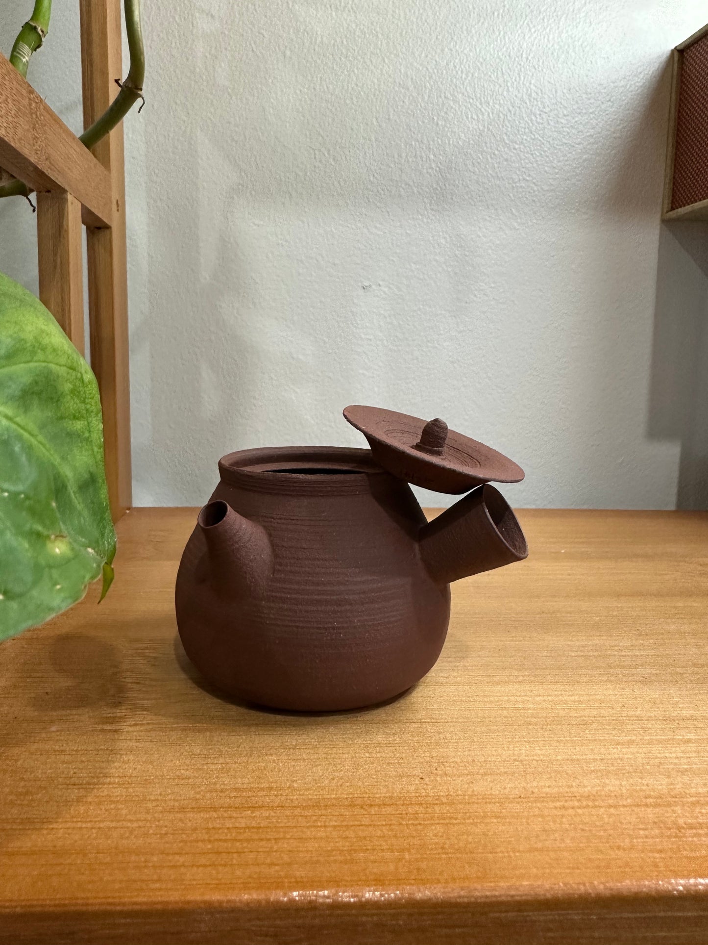 纯手工潮州手拉侧把壶 钟玉鹏作品 Pure handmade Chaozhou side handle teapot 茶壶
