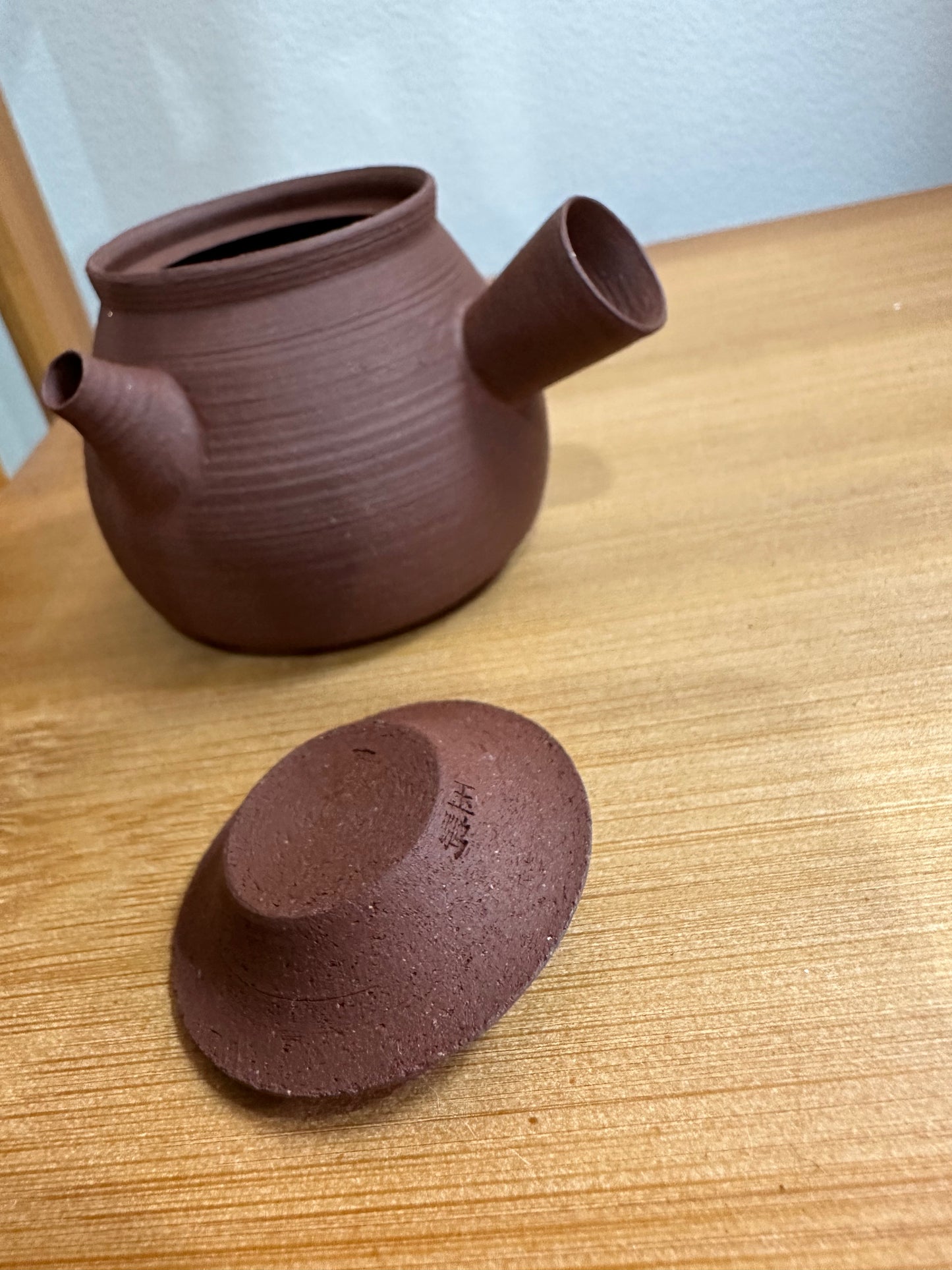纯手工潮州手拉侧把壶 钟玉鹏作品 Pure handmade Chaozhou side handle teapot 茶壶
