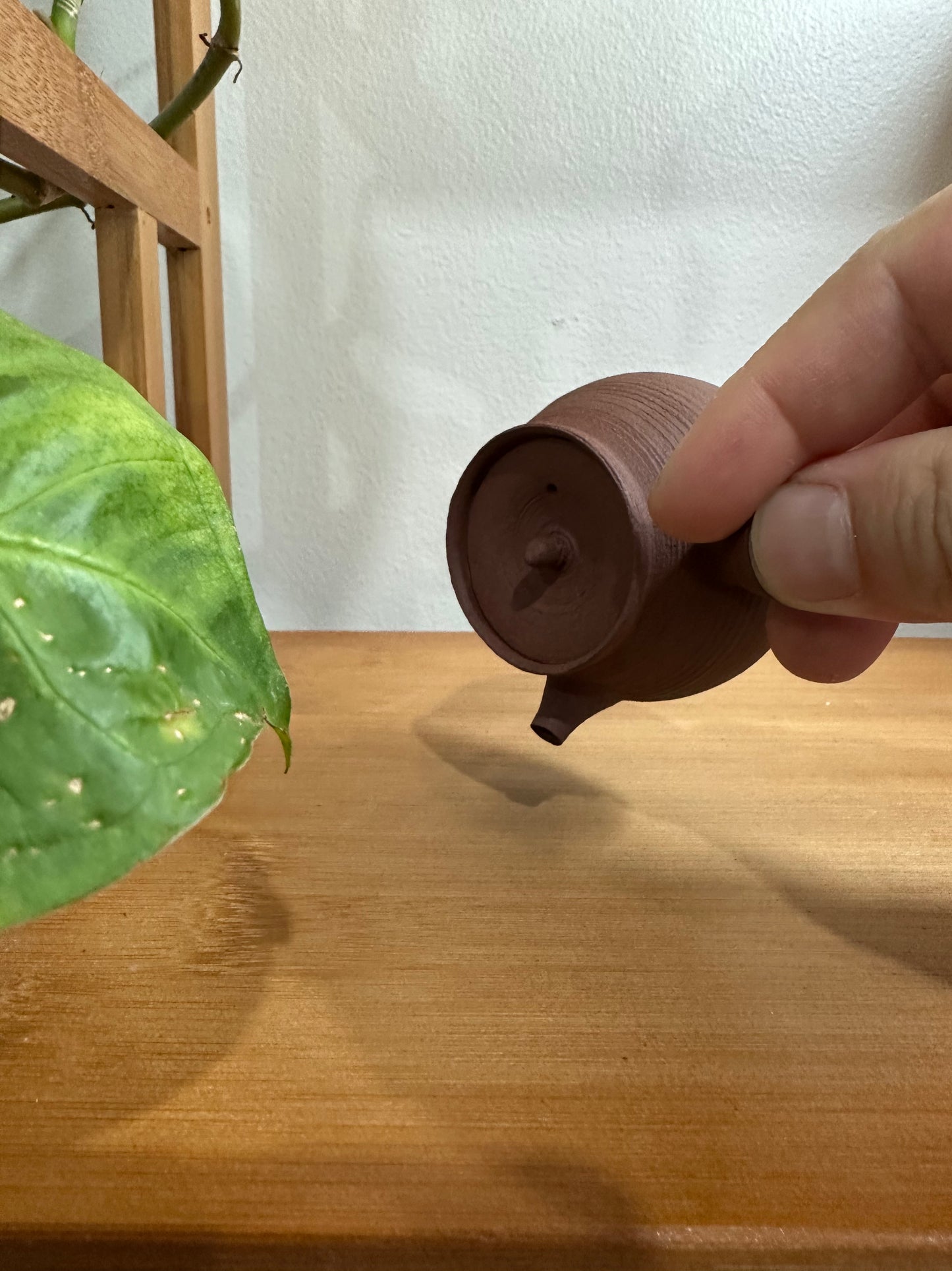 纯手工潮州手拉侧把壶 钟玉鹏作品 Pure handmade Chaozhou side handle teapot 茶壶