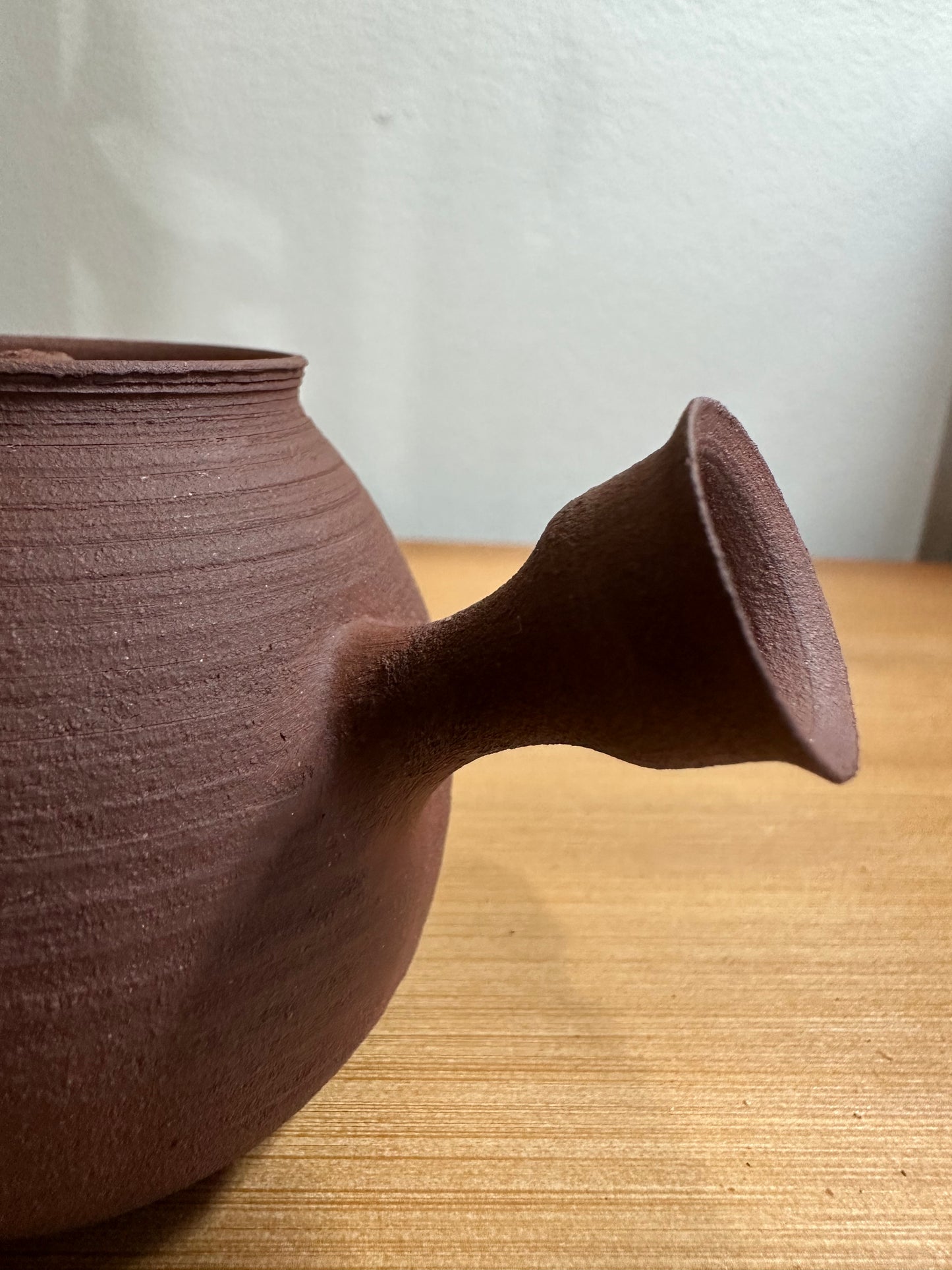 纯手工潮州手拉侧把壶 钟玉鹏作品 Pure handmade Chaozhou side handle teapot 茶壶