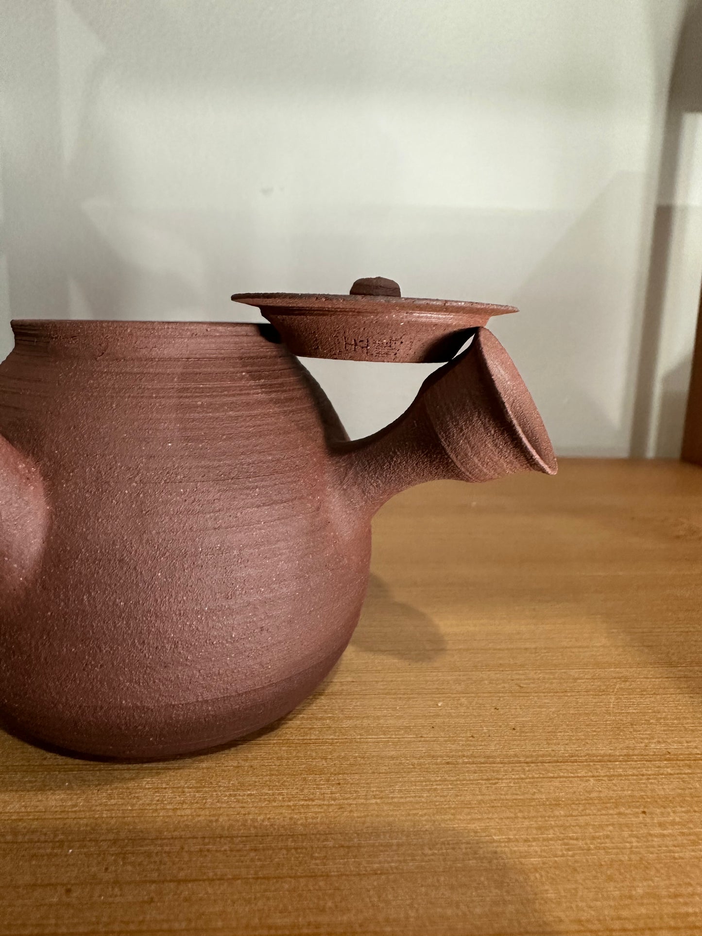 纯手工潮州手拉侧把壶 钟玉鹏作品 Pure handmade Chaozhou side handle teapot 茶壶