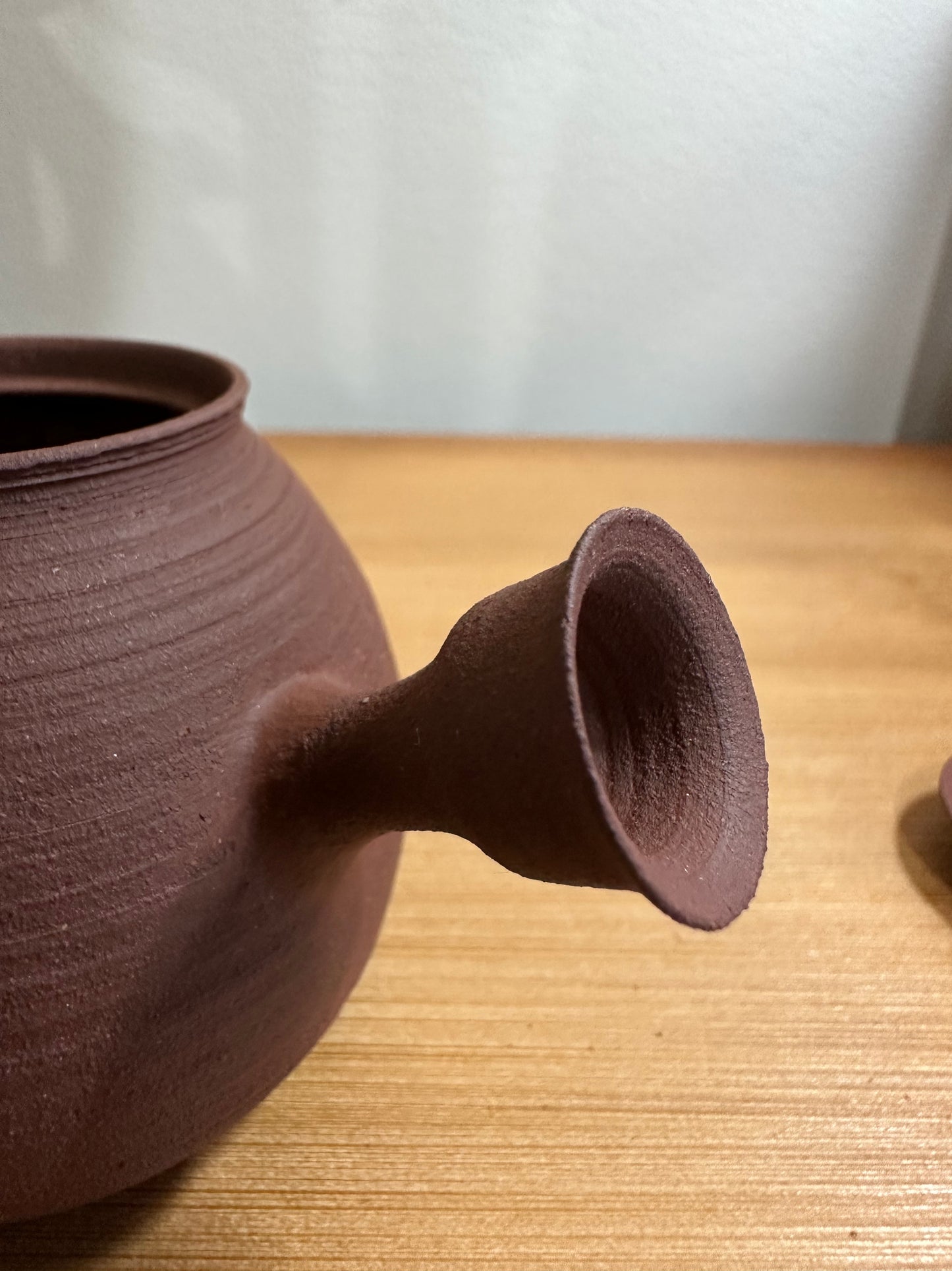 纯手工潮州手拉侧把壶 钟玉鹏作品 Pure handmade Chaozhou side handle teapot 茶壶