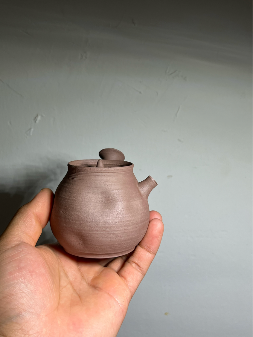 纯手工潮州手拉侧把壶 钟玉鹏作品 Pure handmade Chaozhou side handle teapot 茶壶